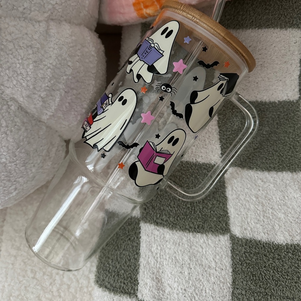 Ghosty 40 oz glass tumbler